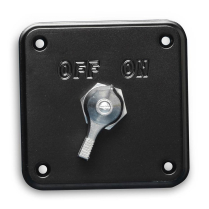 Battery Disconnect Switch & Panel - Matte Black