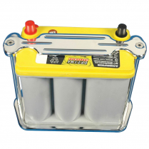 Aluminum Optima D51 Strap Style Battery Box - Clear Coat