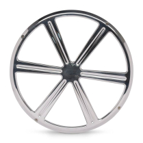 12" Wheel Series Subwoofer Grill - Polished