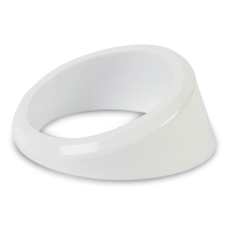 Angled Gauge Bezel for 2-1/16" Gauges - Gloss White
