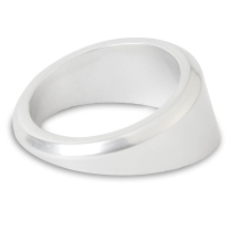 Angled Gauge Bezel for 2-5/8" Gauges - Clear Anodized