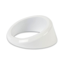 Angled Gauge Bezel for 2-5/8" Gauges - Gloss White