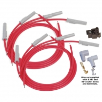 8-Cyl Multi Angle HEI Super Conductor Wire Set - Red