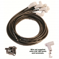 8-Cyl Super Conductor 90 /90 Degree Plug Wire Set - Black