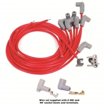 8-Cyl Super Conductor 90 Degree HEI Wire Set - Red