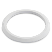 Billet Flat Gauge Bezel for 2-5/8" Gauges - Gloss White