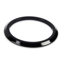Billet Flat Gauge Bezel for 3-3/8" Gauges - Black Anodized