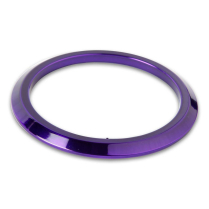 Billet Flat Gauge Bezel for 3-3/8" Gauges - Gloss Purple