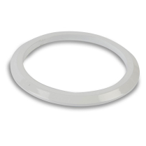 Billet Flat Gauge Bezel for 3-3/8" Gauges - Gloss White