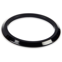 Billet Flat Gauge Bezel for 4-5/8" Gauges - Black Anodized