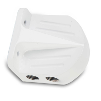 Billet Universal Oil Filter Head - Gloss White
