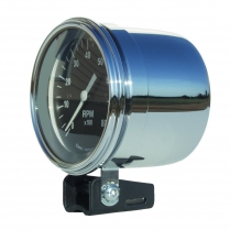 Chrome Mounting Cup for 3-3/8" Gauge