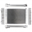 Chevy/GM Race Pro Double Pass Radiator - 28"W x 19"H LS Conf