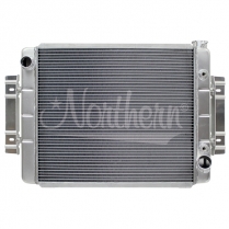 Universal Alum Radiator w/Trans Cooler - 26-1/2" x 19-3/4"