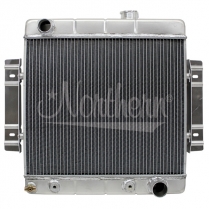 Hot Rod Radiator 19-3/4" W x 20-1/4" H, In-Left / Out-Right