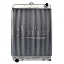 Hot Rod Radiator 19-3/4" W x 27" H, In-Right / Out-Left