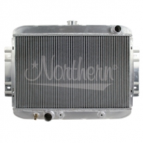 Hot Rod Radiator 25-1/2" W x 19-7/8" H, In-Right / Out-Left