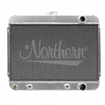 1962-65 Nova V8 Down Flow Alum Radiator - 24-1/2" x 20-3/8"