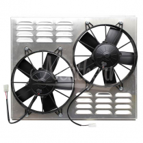 Dual 10" HI-CFM Electric Fan & Shroud - 21-3/4" x 17-5/8"