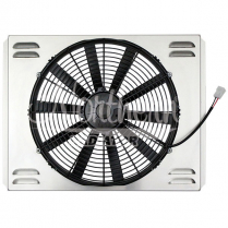 Single 16" HI-CFM Electric Fan & Shroud - 21" x 16-7/8"