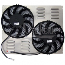 Dual 10" Electric Fan & Shroud Assembly - 20-1/2" x 16-1/2"