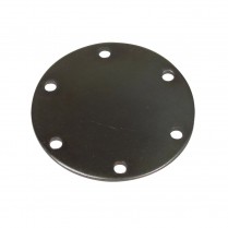 6 Hole 3-1/4" Diameter Mild Steel Block Off Plate