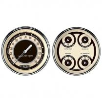 Nostalgia VT 2 Gauge Kit 4-5/8" Speedo & Quad - SLC