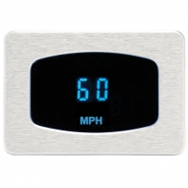Odyssey Series Mini MPH Speedometer - Chrome/Blue