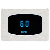 Odyssey Series Mini MPH Speedometer - Satin/Blue