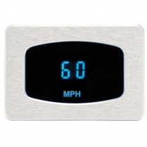 Odyssey Series Mini MPH Speedometer - Satin/Teal
