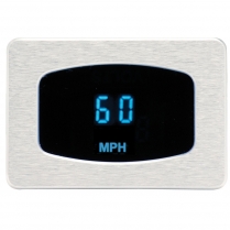 Odyssey Series Mini KPH Speedometer - Satin/Blue