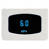 Odyssey Series Mini KPH Speedometer - Satin/Teal