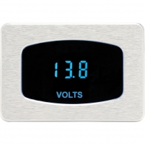 Odyssey Series Voltmeter Gauge - Chrome/Blue