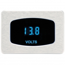 Odyssey Series Voltmeter Gauge - Satin/Blue