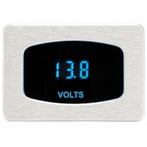 Odyssey Series Voltmeter Gauge - Satin/Teal