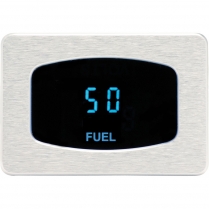 Odyssey Series Fuel Level Gauge - Chrome/Blue