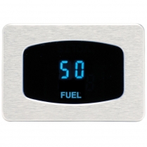Odyssey Series Fuel Level Gauge - Satin/Blue