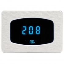 Odyssey Series Amplifier Temp Gauge - Satin/Blue