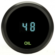 Odyssey II 2-1/16" Oil Pressure Gauge - Black/Teal