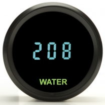 Odyssey II 2-1/16" Water Temp Gauge - Black/Teal