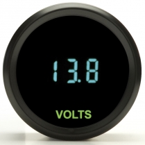 Odyssey II 2-1/16" Voltmeter 8-17.0 Volts - Chrome/Teal