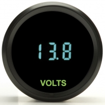Odyssey II 2-1/16" Voltmeter 8-17.0 Volts - Black/Teal