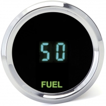 Odyssey II 2-1/16" Fuel Gauge 0-99% - Chrome/Teal