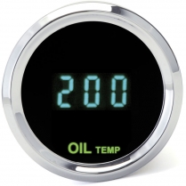 Odyssey II 2-1/16" Oil Temp 0-400F & 0-200C - Black/Teal