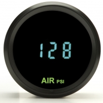 Odyssey II 2-1/16" Air Pressure Gauge - Black/Teal