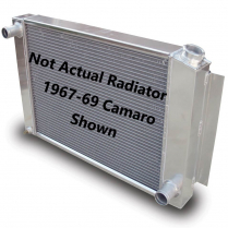 1966-67 Chevy Car Cross Flow Aluminum Radiator