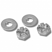 Spindle Nut and Washer Set for Dropped Axles - Zinc Plated