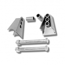 1" Lower Rear Suspension Shock Mounts - Plain Steel