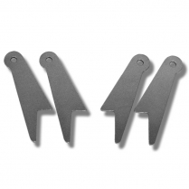 Hiboy Type Weld-On Shock Brackets - Plain Steel