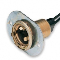 Universal Double Contac Flanged Light Socket